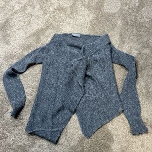 ✨ Wooden Ships Paola Buendia Grey Mohair Blend Knit Shrug S/M ✨